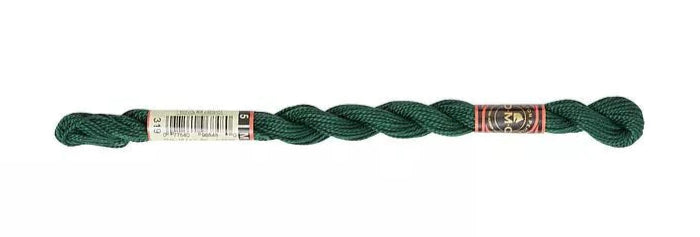 DMC Pearl Cotton | 319 Shaded Green