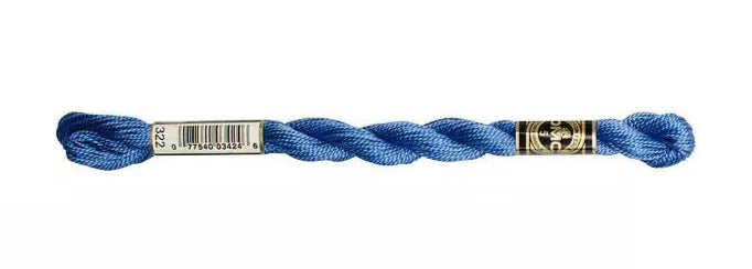 DMC Pearl Cotton | 322 Delft Blue