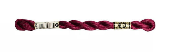 DMC Pearl Cotton | 3685 Metallic Bramble