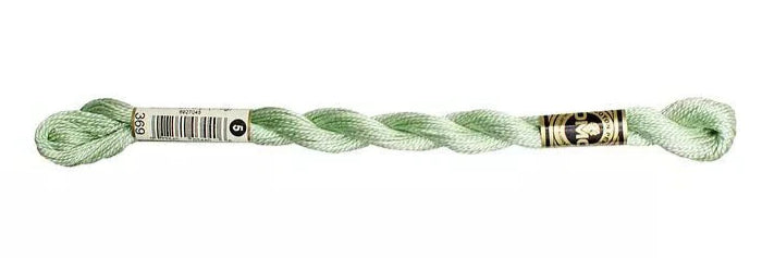 DMC Pearl Cotton | 369 Bamboo Shoot Green