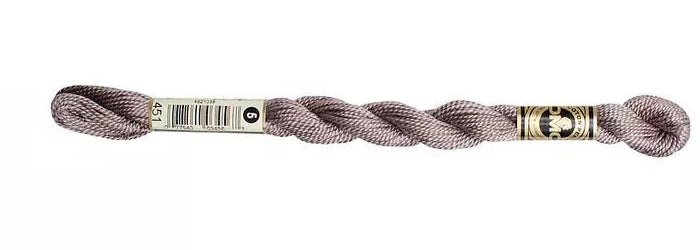 DMC Pearl Cotton | 451 Little Gray