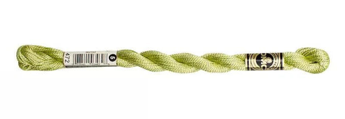 DMC Pearl Cotton | 472 Green Bud