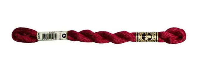 DMC Pearl Cotton | 498 Red Kiss