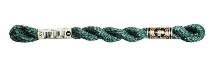 DMC Pearl Cotton | 501 Pond Green