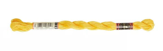 DMC Pearl Cotton | 743 Banana