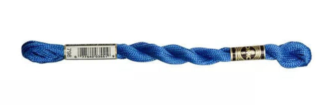 DMC Pearl Cotton | 798 Cobalt Blue