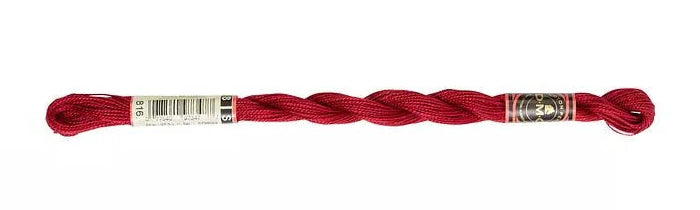 DMC Pearl Cotton | 816 Cherry Red