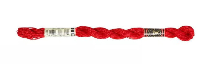 DMC Pearl Cotton | 817 Japanese Red