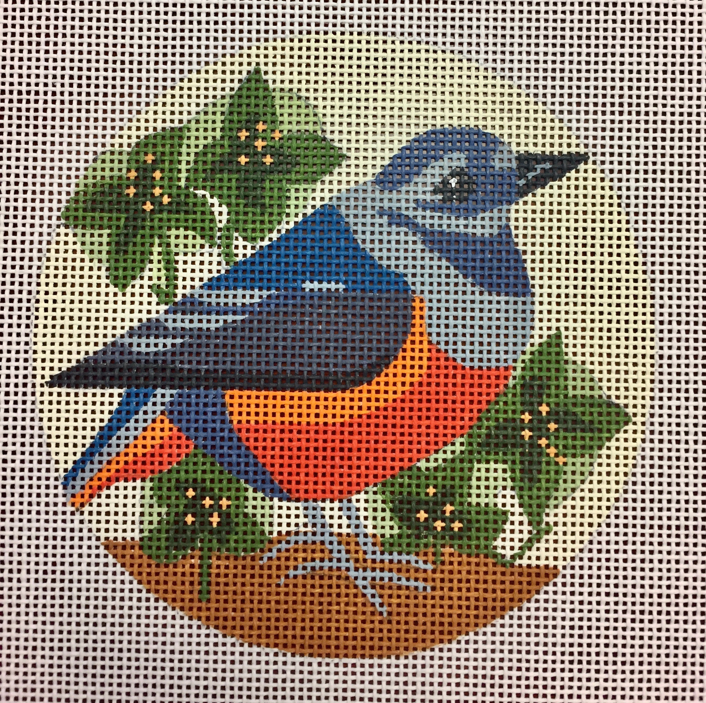 Rock Thrush – Seaside Needlepoint