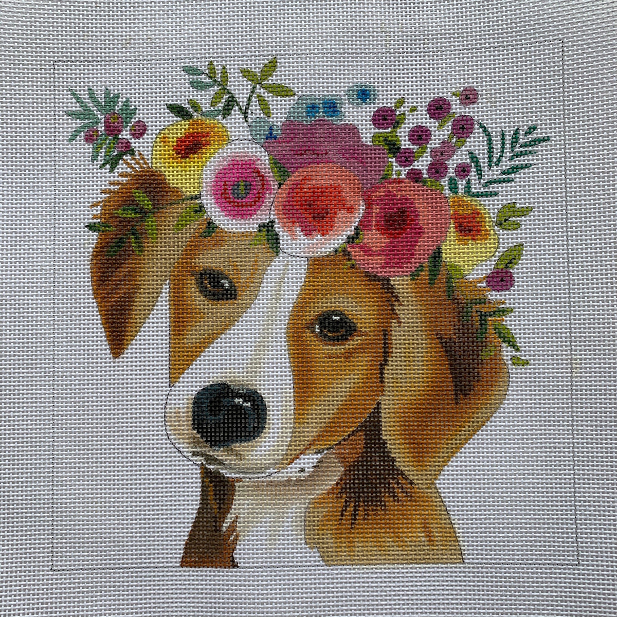 Dog w/ Floral Crown