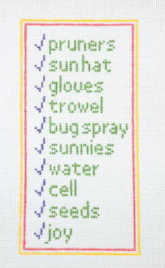 Check List for Garden
