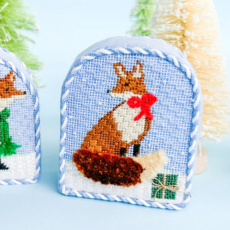 Christmas Forest Girl Fox