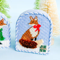 Christmas Forest Girl Fox