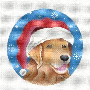 Golden Retriever Santa