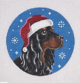 Gordon Setter Santa