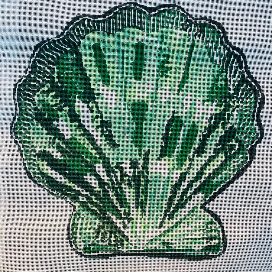 Scallop Canvas Green