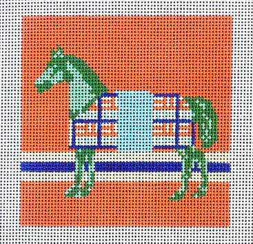 Green Blanketed Fashion Horse