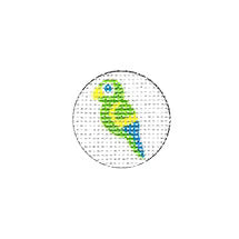 Green Parrot Key Fob Insert