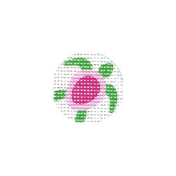 Pink Turtle with Hot Pink Shell – Seaside Needlepoint