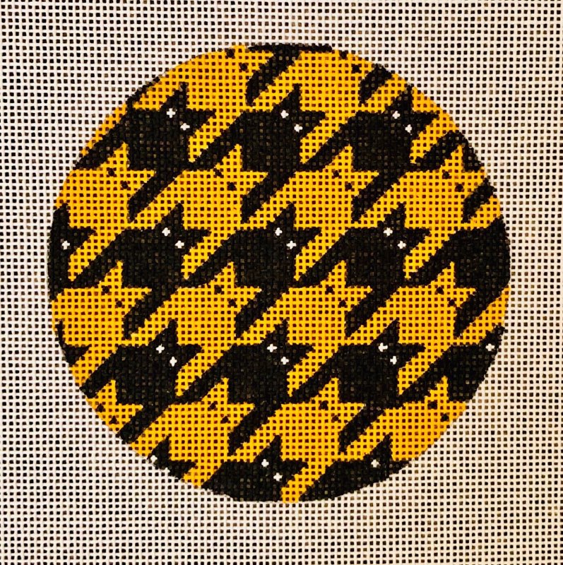 Houndstooth Kitty Black Orange