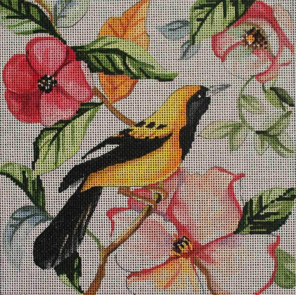 Floral w/ Yellow Bird