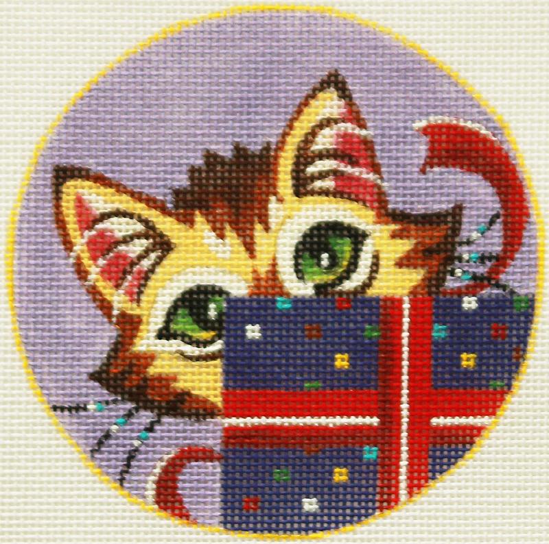 Kitten With Purple Box
