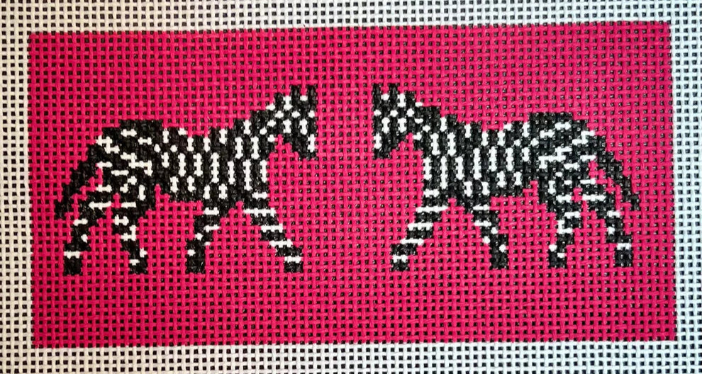 Zebra's on Hot Pink Clutch Insert