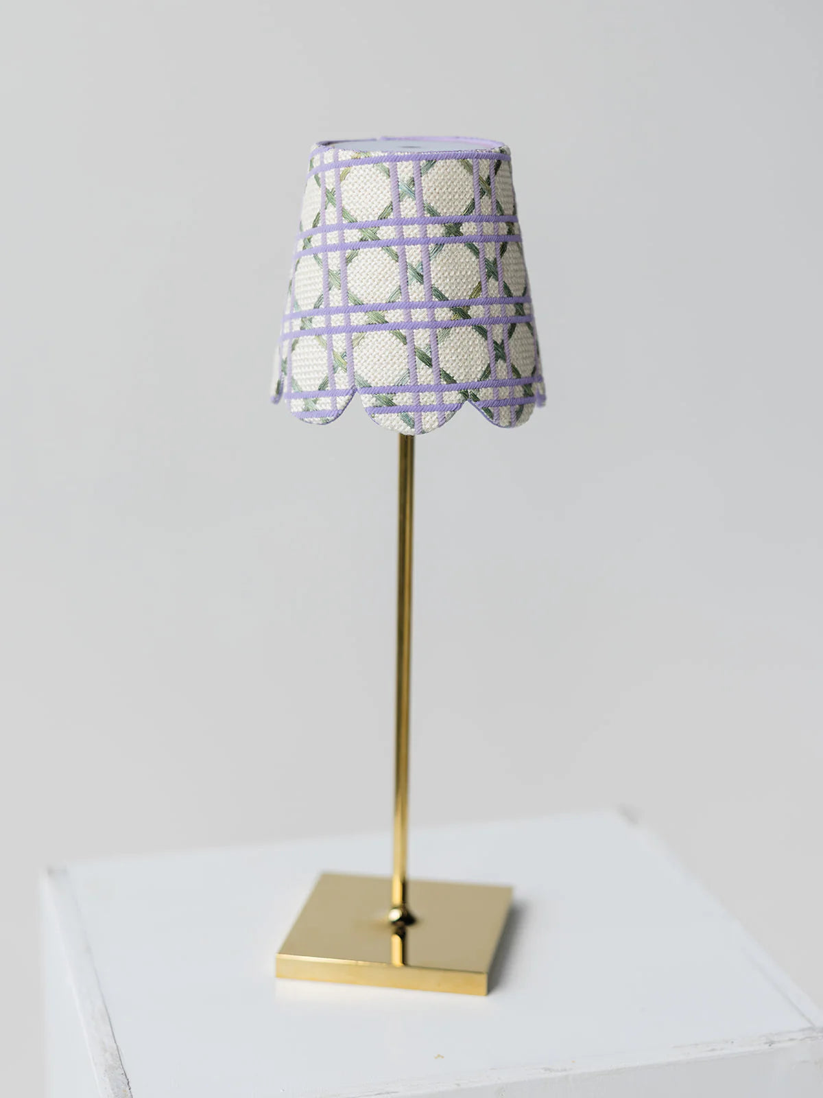 Lavender  Cane Lampshade