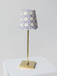 Lavender  Cane Lampshade