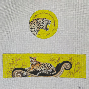 Leopard on Yellow Treasure Box