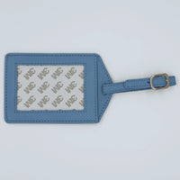 Planet Earth Leather Luggage Tags