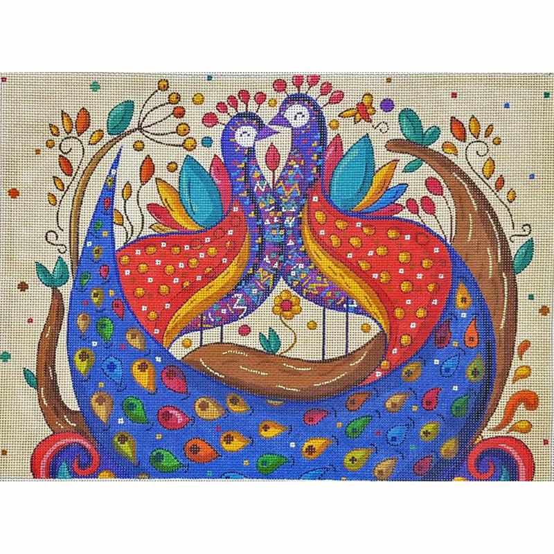 Mexican Folk Art Peacocks