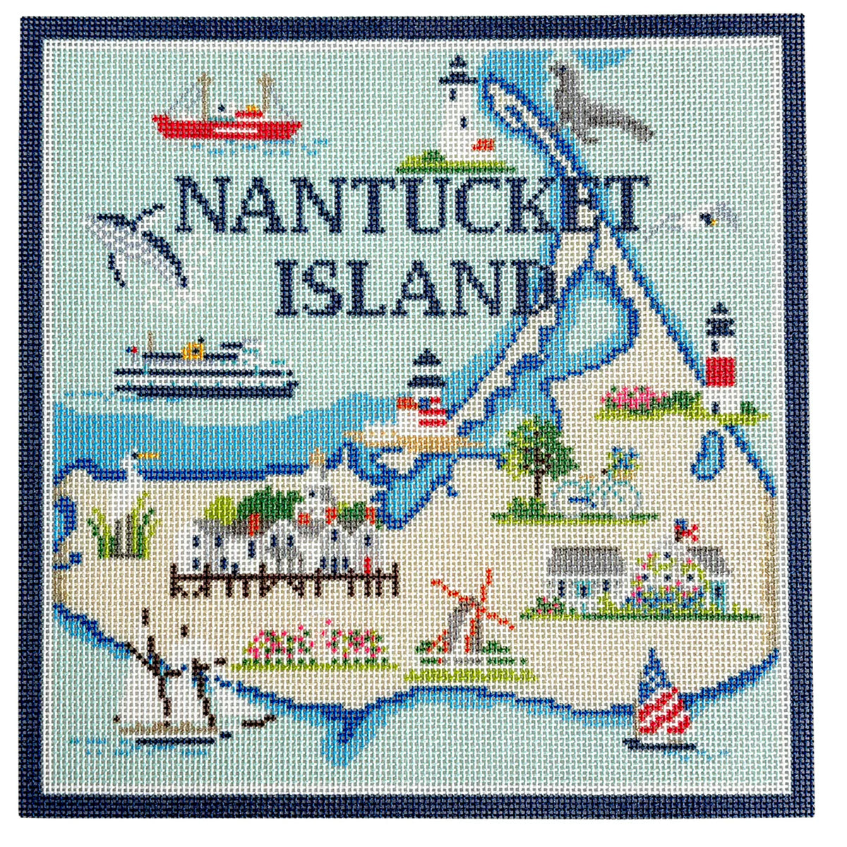 Nantucket Island Map on 13