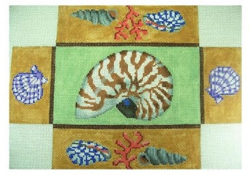 Nautilus Shell Brick Cover Green