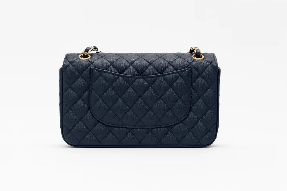 Navy Luxury Leather Purse - The Efsun Collection
