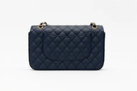 Navy Luxury Leather Purse - The Efsun Collection