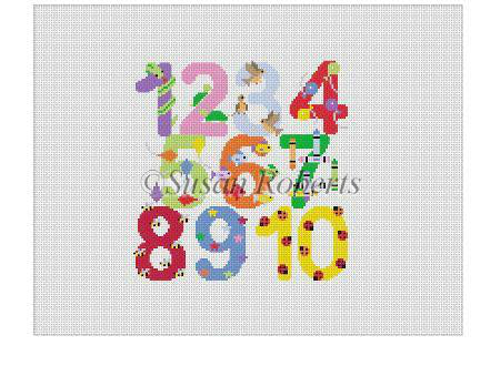 Numbers With Characters – Seaside Needlepoint