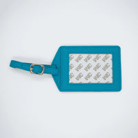 Planet Earth Leather Luggage Tags