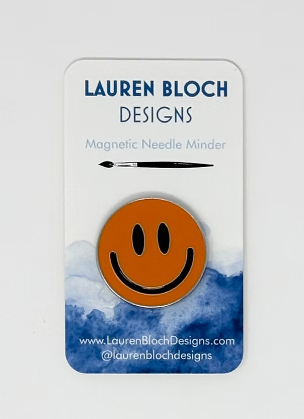 Smiley Face - Orange Needle Minder