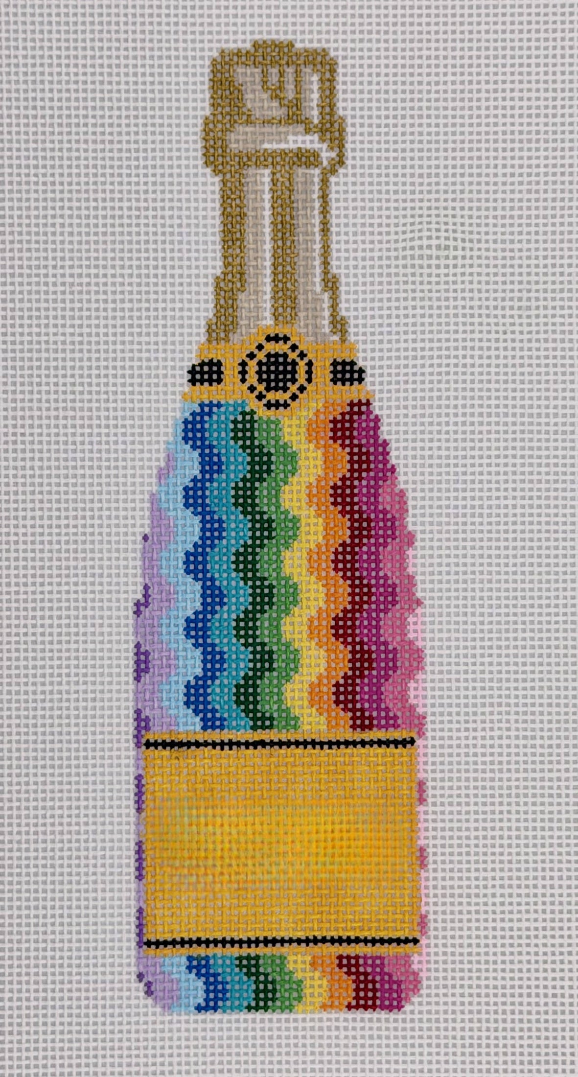 Rainbow Champagne Bottle
