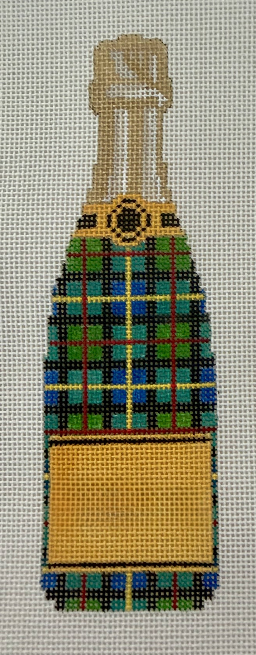 Tartan Champagne Bottle