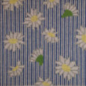 8x8 daisy on blue stripe