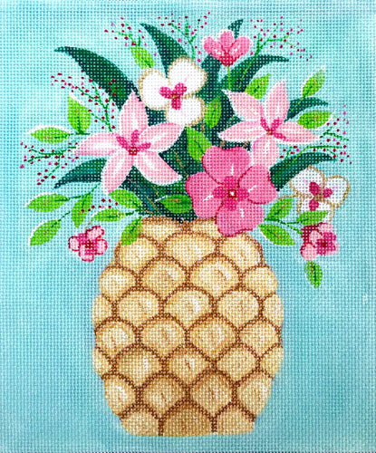 Pineapple With Flowers