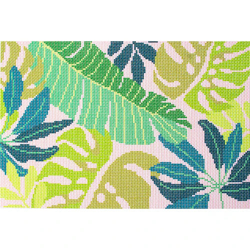 Pink Tropical Leaves