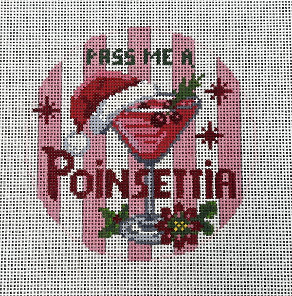 Happier Hour Coaster - Poinsettia
