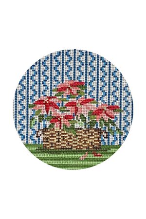 Pointsettias Basket