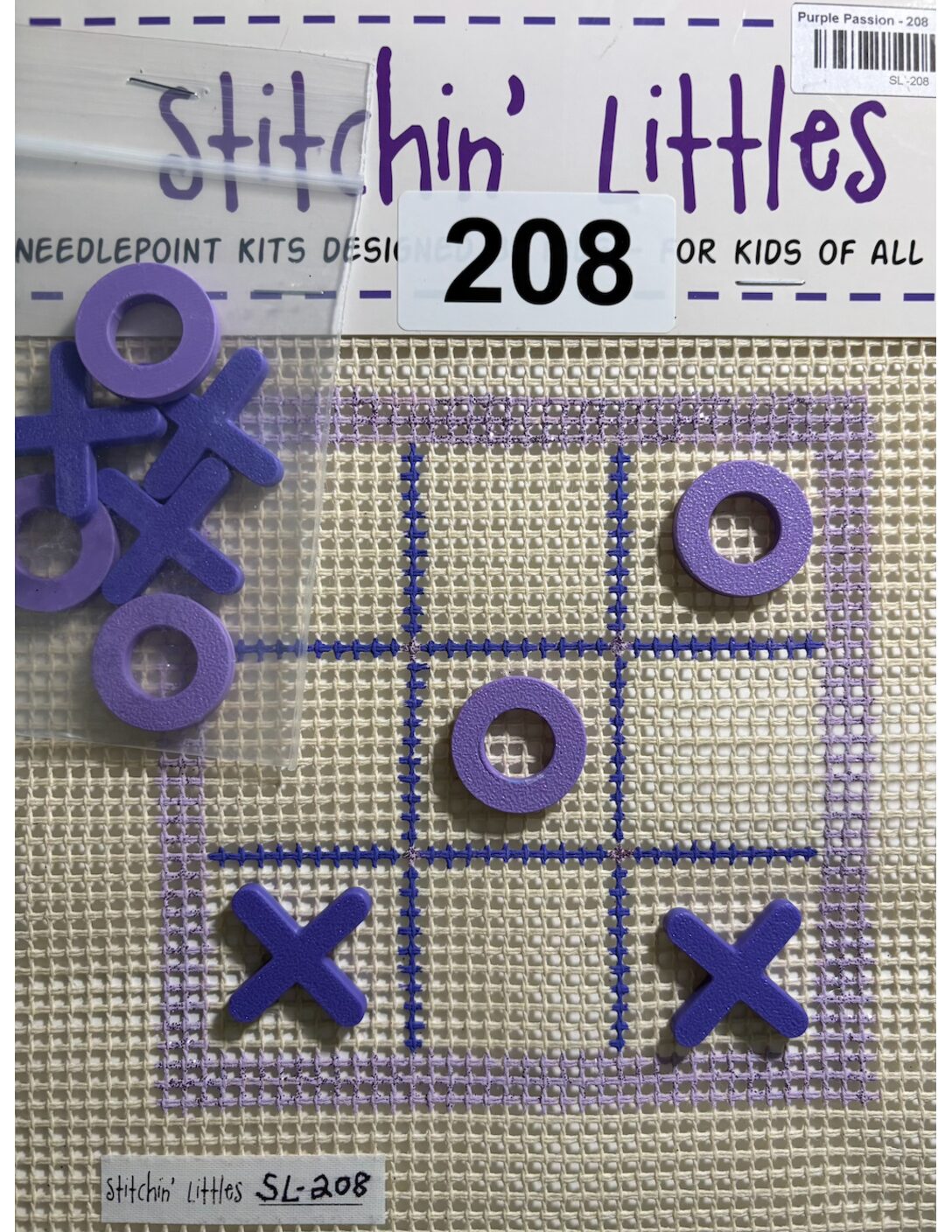 Stitchin' Littles - Purple Passion Tic Tac Toe Board Kit