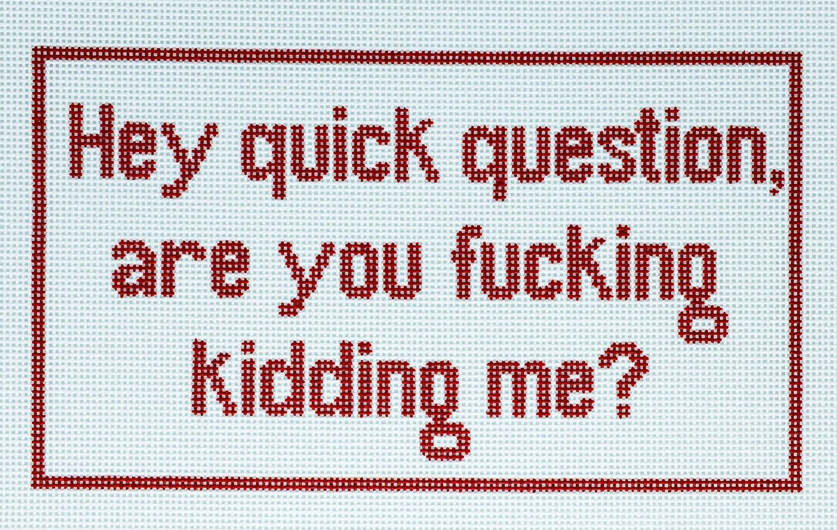 Quick Question....Are You @%*!'ing Kidding Me?