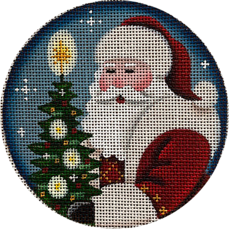 Red Santa with Tree