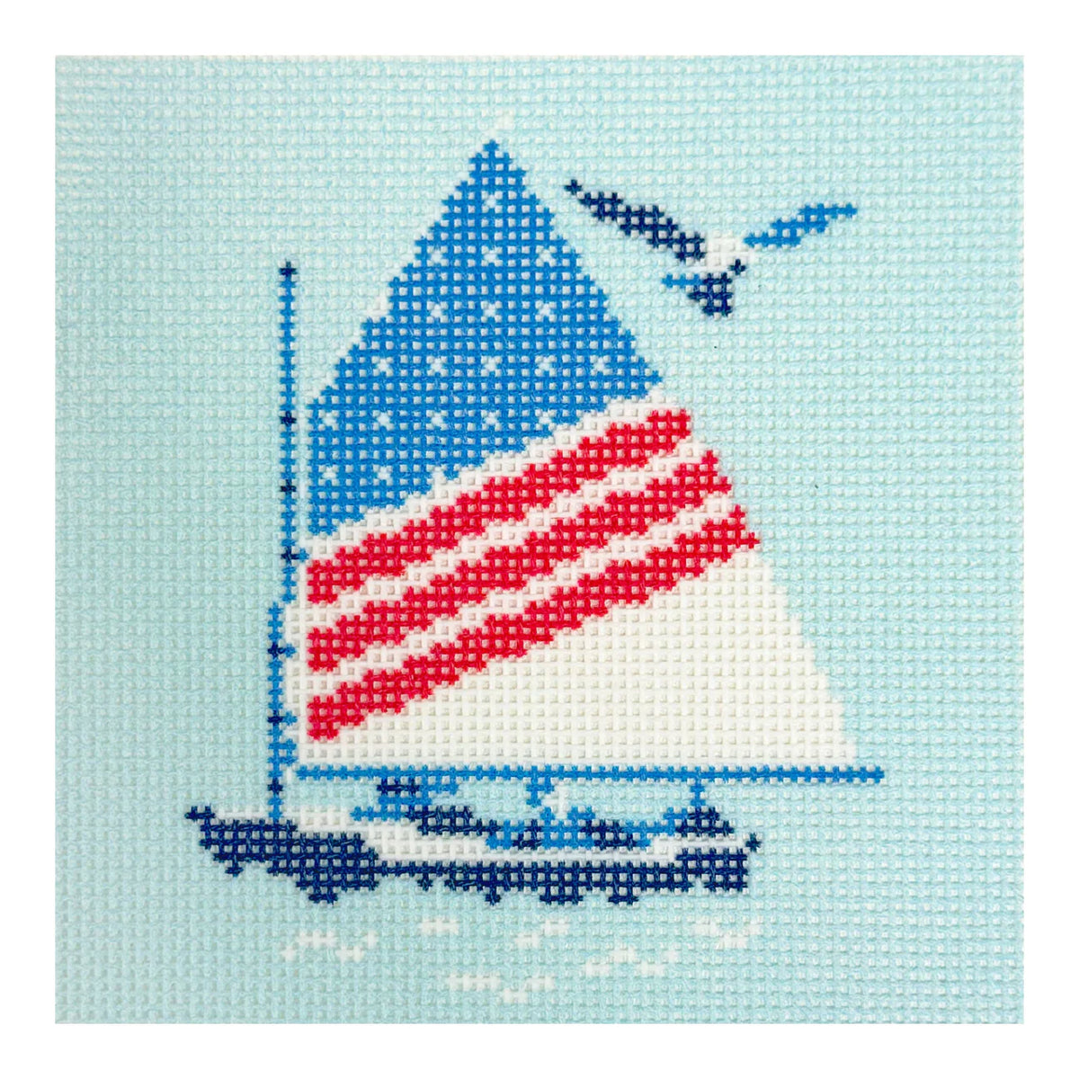 Regatta Coaster - US Flag Sailboat